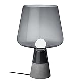 Moderne schlichte Zement-Lampe, 220 V, rauchgrau, für Wohnzimmer, Schlafzimmer, Persönlichkeit, Nachttischlampe, dekorative Glas-Tischlampe, rauchfarben, g