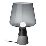 Moderne schlichte Zement-Lampe, 220 V, rauchgrau, für Wohnzimmer, Schlafzimmer, Persönlichkeit, Nachttischlampe, dekorative Glas-Tischlampe, rauchfarben, g