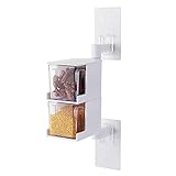 Heigmztlg Gewürzgläser， Paste Mehrschicht -Seasoning Box Küche Spice Vorratsflasche Gläser hängend Drehbare Menage Dispenser Aromatisierung Box (Color : B)