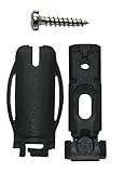 Plissee Spannschuh mit Verrastung für Cosiflor VS2 Farbe schwarz 4er S