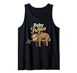 Sloth Schwangerschaft Geschenk schwangere Frau Babybauch Tank Top