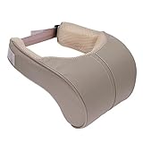 ZTHL Günstige Reinigung Auto Auto Kopfstütze Hals Rest Safety Seat Support PU Leder Memory Foam Auto Kopf Hals Rest Kissen Kissen Auto Styling Einfache Installation (Color Name : Beige)