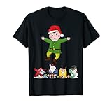 Santa's Elf Pajama T-Shirt Gruppe Matching 2021 Helper Shirt T-S