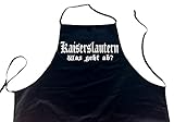 ShirtShop-Saar Kaiserslautern - was geht ab?; Schürze (Latzschürze - Grillen, Kochen, Berufsbekleidung, Kochschürze), schw