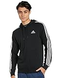 adidas Herren Essentials French Terry 3-Streifen Jacke, Black/White, S