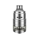 Aspire Kumo RDTA powered by Steampipes, Verdampfer für e-Zigarette, Durchmesser 24 mm, Liquidkapazität 3,5 ml, Farbe silb