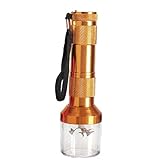 Herb Tobacco Smoke Spice Crusher Aluminium-Legierung Taschenlampe Geformte Elektrischen Grinder Mill Ohne Batterie (Gold)