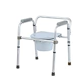 WUYUESUN. Folding Handicapped Duschliege Compatible with Behinderte WC Potty Stuhl Höhenverstellbarkeit Ältere S