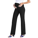 MAMAJEANS Bequeme Umstandshosen, Entspannende Hosen - Made in Italy (XL, Schwarz)