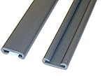 CHM PVC Kunststoff Handlauf, Treppenhandlauf 40x8 mm in dunkelgrau. Verschiedene Längen von 5m - 20m. Der Handlauf ist sehr biegsam und leicht zu montieren. (5m)