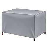 ACAREY Gartenmöbel Abdeckung Regenschutz und Staubfest Wetterschutz-Hülle mit Zugband Wetterschutzhaube für Outdoor-Möbel für Gartentisch Sitzgruppe (308 * 138 * 89cm)