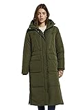 TOM TAILOR Denim Damen Polster Jacke, 24008-Deep Olive Green, XL