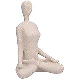 BOTEGRA Yoga Schreibtisch Dekor, Yoga Pose Statue Mehrzweck Yoga Pose Bösewicht Einzigartige Yoga Pose Skulptur Umweltfreundliche Harz Yoga Pose Statue für Wohnzimmer zum Studieren(BL560)