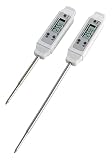 TFA Dostmann Pocket-Digitemp Digitales Einstichthermometer, schnell und genau, mit langem Einstichfühler, Temperaturkontrolle von Leb