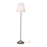 IKEA Stehlampe 'Arstid' 155 cm hohe Stehleuchte - vernickelt - mit S