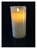 JSJJPLM LED Kerzen Dia7. 5 cm Fernbedienung W/Timer-Funktionssäule LED Paraffin Kerzenlicht Tanzen Flamme geschmolzene Rande Hochzeit Weihnachtsbar nach Hause (Color : Height 20cm)