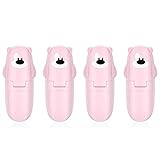 Laimiko Sicherheit Schrank SchlöSser für Babys 4 Pack Kinder Sicherung Schubladen SchlöSser für KüChe Badezimmer Lagerung TüRen (Rosa)