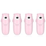 Laimiko Sicherheit Schrank SchlöSser für Babys 4 Pack Kinder Sicherung Schubladen SchlöSser für KüChe Badezimmer Lagerung TüRen (Rosa)