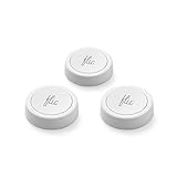 Flic 2 Smart Button Set - 3er-Pack Flic 2 Tasten – Smart Home Control Tasten – Funktioniert mit Hue, LIFX, IKEA Trådfri, Sonos, Spotify, IFTTT und vieles mehr - Weiß