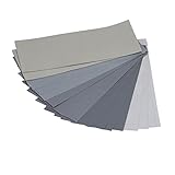 Wasser-Schleifpapier, Trocken-Nass-Schleifpapier 20 Stück Sandpapier Trocken-Nass-Schleifpapier 1000 bis 7000 Körnung Wasserdichtes Set Kit zum S