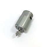 Chenweiwei LCuiling-Getriebemotor 550 Kinder Elektromotor, Motorkinder Elektromotorrad 6V 10 Zähne, 12V DC RS550 Motor, Hohe Energie (Color : Silver, Speed(RPM) : 12V 550 15000RPM 10T)