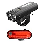 YST USB Wiederaufladbares Fahrradlicht, Fahrrad-Frontlicht mit Rücklicht, optionales Fahrradsicherheitswarnlicht, wasserdichte Fahrradlamp