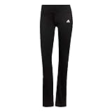 adidas Damen Designed to Move Bootcut Hose, Black/White, S