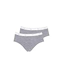 Sloggi Damen 24/7 100 Midi Taillenslip, Grau (Grey Combination M013), (Herstellergröße: 44) (2er Pack)