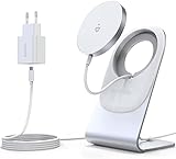 Wireless Charger Kompatibel mit Magsafe Ladegerät,iphone ladestation,induktive ladestation,magnetisch Induktionsladegerät,Kabellos Schnellladegerät kompatibel für iPhone13/13 Pro/13 Pro Max/12/11