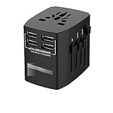 ZXTQW Reise Adapter All-in-One International Travel Plug Adapter 4 USB / 3 USB / 2USB Ports-Universal. AC. Outlet Universaladapter für US/EU/AU/UK Reisesteckeradap