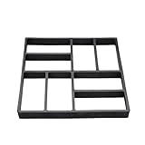 Rotemion Betonpflaster Schablone Kopfsteinpflaster Pflastermacher für Garten Beton gießform Gehweg Pflasterform 39x39x4cm Kunststoff Pflasterschablone, Schw
