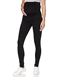 MAMALICIOUS Damen Mllola Slim Black Jeans A. Mlmercy 3 4 Woven Tunic Noos, Black, 31W 32L EU