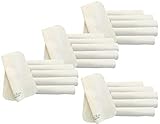 Bio Baby Waschlappen Moltontücher 100% Bio-Baumwolle (kbA) GOTS zertifiziert, 24er-Set, 20 x 20