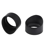 JENOR Okularschutz aus Gummi, 34 mm Durchmesser, 2 Stück