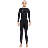 ZHDBD Damen Neoprenanzug 3MM Neoprenanzug, Ganzkörper-Tauchanzug mit Frontreißverschluss zum Schnorcheln, Tauchen, Schwimmen, Surfen, XXL