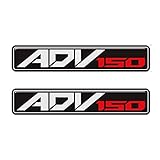 Motorrad-Tank Aufkleber Aufkleber Emblem Abzeichen für Honda ADV 150 ADV150 Analyse Logo Adventure Side Panel Protector Verkleidung Fender Motorrad Zubehör (Color : 1)