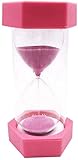Jszzz Sanduhr-Sand-Timer Uhr Zahnbürste Timer 20 Minuten for Kinderspiele Klassenzimmer Arbeitszimmer Küchendeko (Color : Pink)