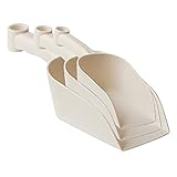 Mostore 3PCS Blumenkelle,Gartenwerkzeuge,Garten Zubehör Kunststoff Blumenkelle,Um den Gartenboden Zu Pflegen und Zu Bepflanzen für Außeng