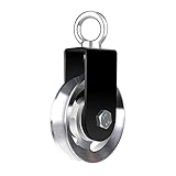 Block Umlenkrollen Umlenkrolle fitness 90mm Gym Pulley System Seilrolle mit U-Montagehalterung 360 Umdrehung für Riemenscheibensystem DIY-Anbaugeräte Hebeblöcke Gym Equipment DIY Home Projects 1 Stück