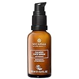 MICARAA Calming Face Serum 30ml, Hyaluron Serum für empfindliche Haut mit Probiotika und Nachtkerzenöl, Anti Aging Gesichtspflege, gegen Falten und Rötungen,100% vegan, zertifizierte Naturkosmetik