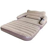 Aufblasbares Bett, Zusammenklappbares Tragbares Aufblasbares Schlafsofa, Aufblasbares Schlafsofa Für Den Haushalt, Luftmatratze in Doppelgröße, Dickes Kissensofa Multifunktional,Grau,74'x57'x8'