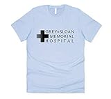 Sanfran Clothing Grey and Sloan Memorial Krankenhaus Top Funny Grey's Anatomy TV Show T-Shirt, hellblau, S