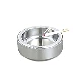 CAIMEI Zigaretten-Butt-Eimer Edelstahl-Aschenbecher, Metall-Desktop-Raucher-Aschen-Tablett, Garten-Unkraut-Aschenbecher, Zigarettenasche Für Innen- Oder Außen-Asche, Halter Für Rauchlose Außerhalb D