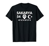 Sakarya T-Shirt 54 Memleket Sakarya Türkiye T-Shirt T-S