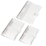 3 Pcs Notizbuch Ringbuchordner Transparent Ringbuchordner Mappen Ordner Nachfüllbar Ringbücher Notebook-Schutz Ringbuch mit 6 Löchern A5 A6 A7 für DIY Reise-Notizbuch Fotoalbum Scrapbooking