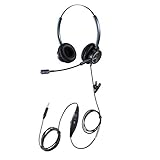 3,5 Kopfhörer für Laptop, Label, Handys, 3,5 mm Computer-Headset mit Geräuschunterdrückung, Mikrofon, Call-Center-Headset für Skype-Teams, Zoom Chat, für Samsung, Mi, Huawei,