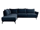 Ecksofa Malony, Polsterecke, Eckcouch, Polstersofa, Couch, L-Form Sofa, Metallfüße, Polstergarnitur, Wohnlandschaft, Farbauswahl (Element 13, Seite: Links OT-2R)