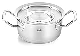 Fissler original-profi collection / Braten-Topf (Ø 16 cm, 1,4 Liter) Edelstahl-Kochtopf, Bräter mit Metall-Deckel - Induk