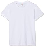 Fruit of the Loom - Kids Value Weight T / White, 98 98,W