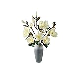 SYQOIU Künstliche gefälschte Blumen Orchidee künstliche Blumen, Seidenblume künstliche Blumendekoration for Wohnzimmertisch, Boden-to-Decke Blumendekoration Blumensträuße Dekorationen (Color : White)